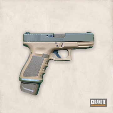Glock 19 Cerakoted Using Patriot Brown, Coyote Tan And Mil Spec O.d. Green