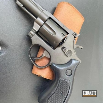 Taurus Ts9 Revolver Cerakoted Using Midnight Bronze And Armor Black