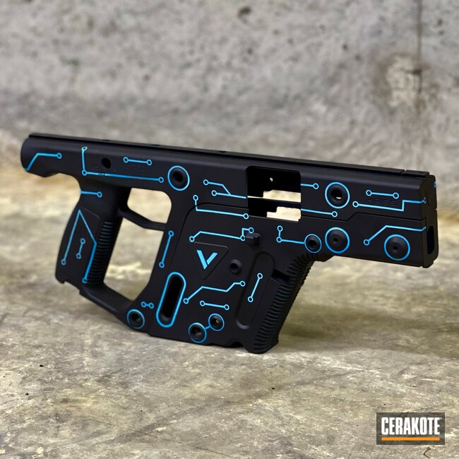Cerakoted: S.H.O.T,9mm,Kriss Vector,Tron,Graphite Black H-146,Circuit Board,SBR,BLUE RASPBERRY - Out of Stock  H-329,HIGH GLOSS CERAMIC CLEAR MC-156,Vector