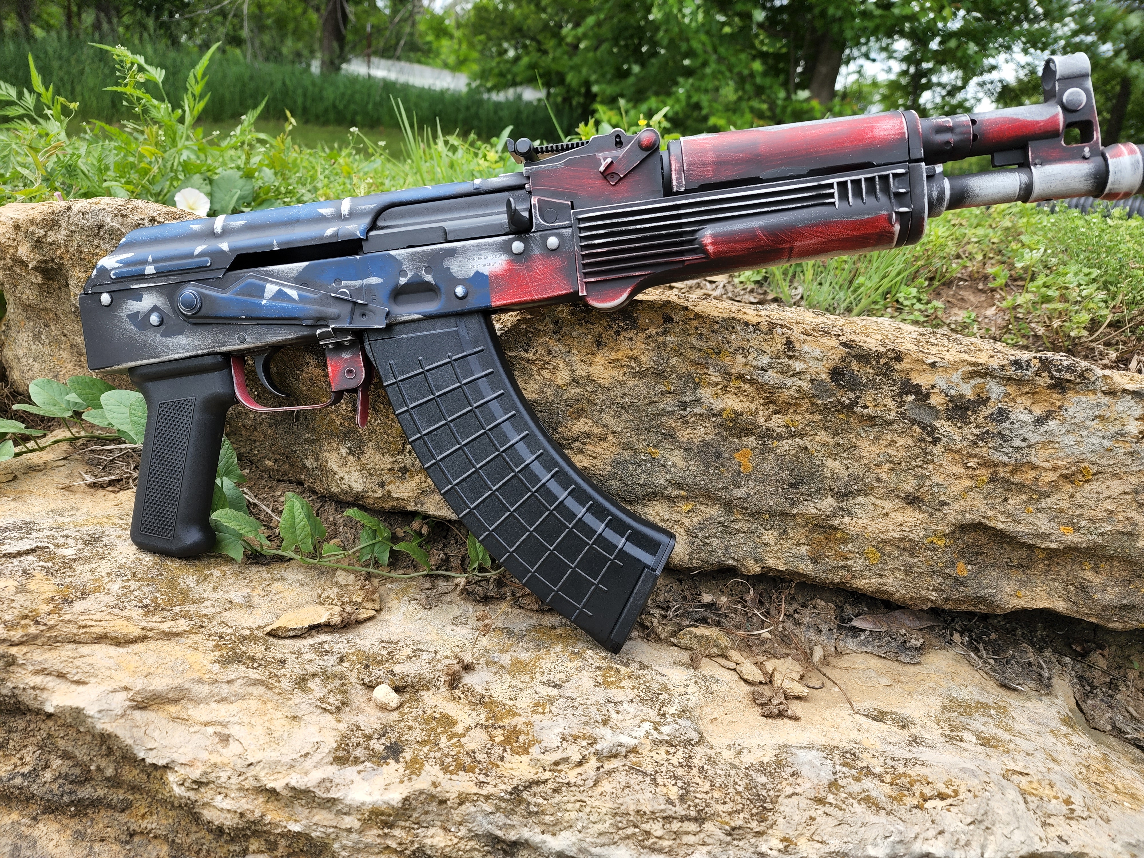 Distressed Rifles Cerakote Distressed American Flag Ak | Cerakote