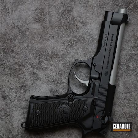 Powder Coating: 9mm,BLACKOUT E-100,S.H.O.T,Crushed Silver H-255,Pistol,Beretta,92FS,Handgun