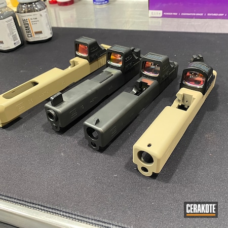 Powder Coating: RMR Optic,RMR,S.H.O.T,Glock 34,Custom Glock,Coyote Tan H-235