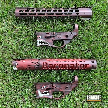 Crimson, Graphite Black And Stormtrooper White Custom Firearm Parts