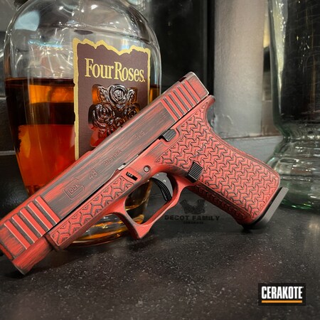 Powder Coating: 9mm,Red,Graphite Black H-146,Glock,g48,S.H.O.T,Glock 48,FIREHOUSE RED H-216