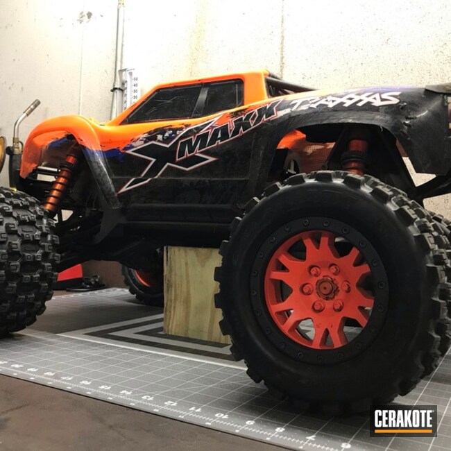 Hunter Orange And Armor Black Rc Car