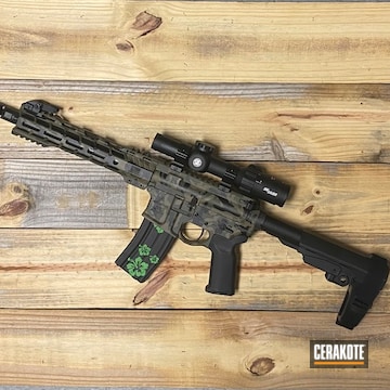 Cerakoted Graphite Black, O.d. Green, Green Mamba And Magpul® Flat Dark Earth Custom Camo