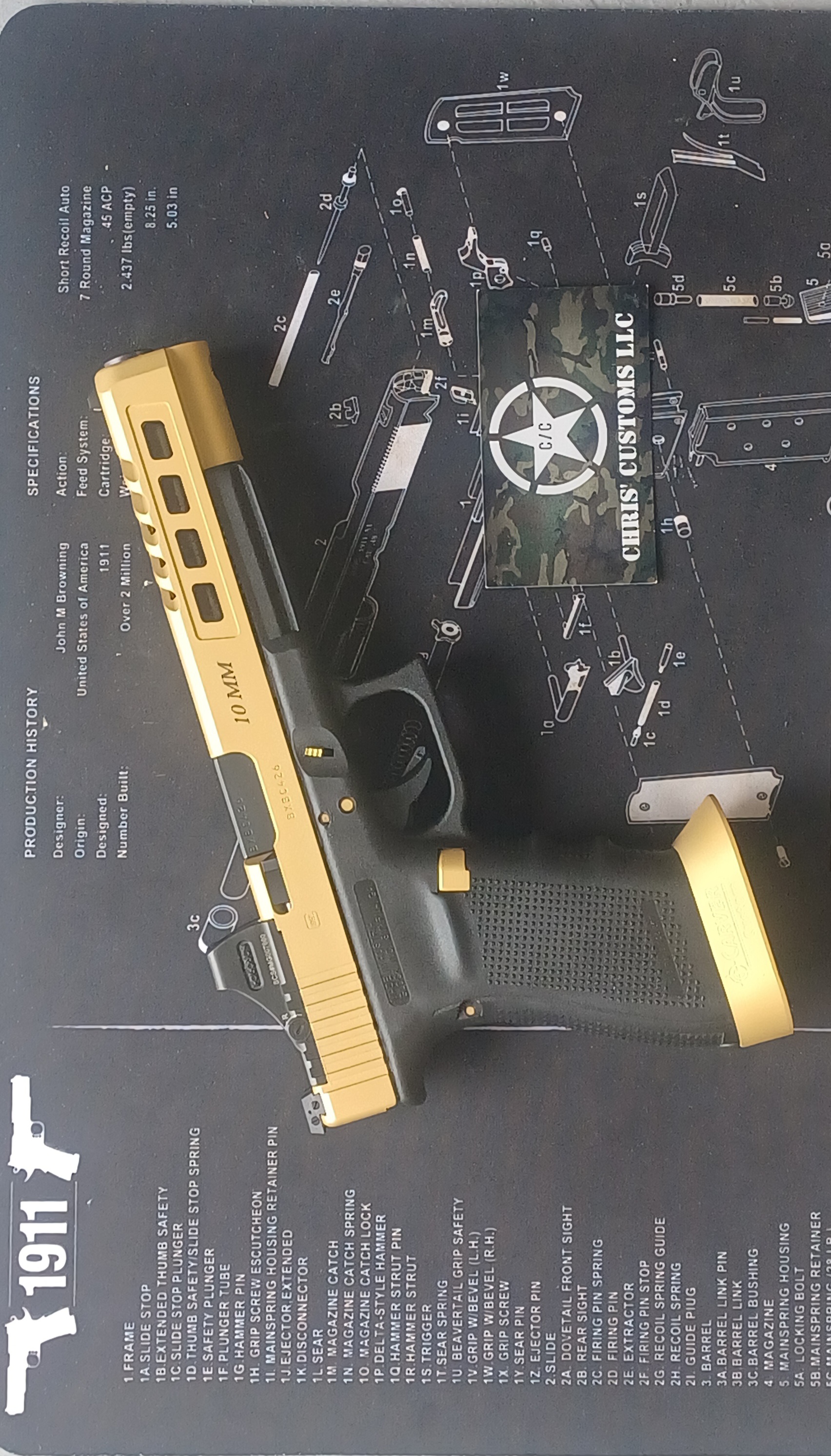 Custom Glock 21 Slides