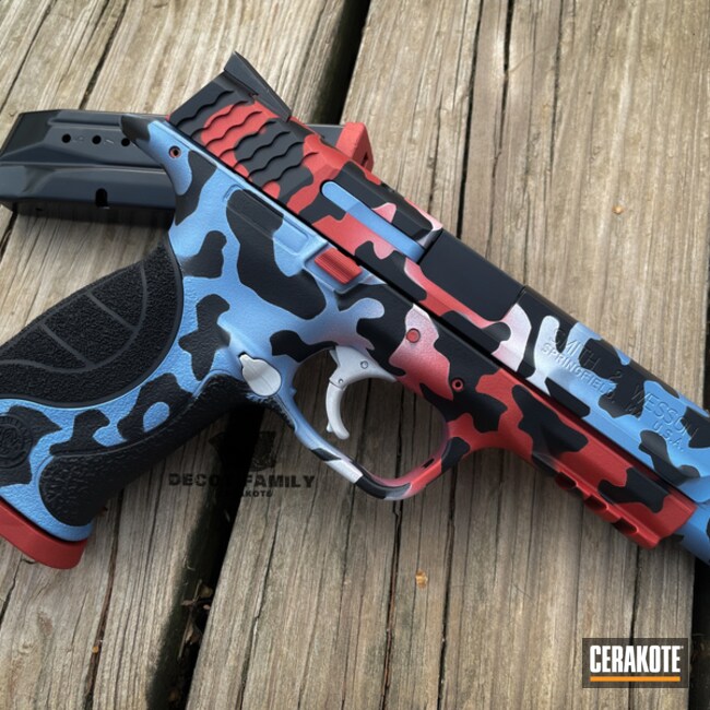 Snow White, Frost, Nra Blue, Polar Blue, Blood Orange And Firehouse Red Smith & Wesson M&p