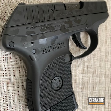 Gloss Black And Graphite Black Leopard Print Ruger Lcp