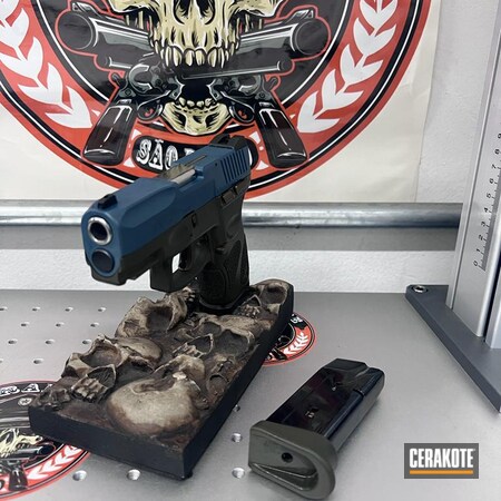 Powder Coating: Pistola Taurus G2C,S.H.O.T,Blue Titanium H-185,O.D. Green H-236,Taurus,Burnt Bronze H-148,G2C