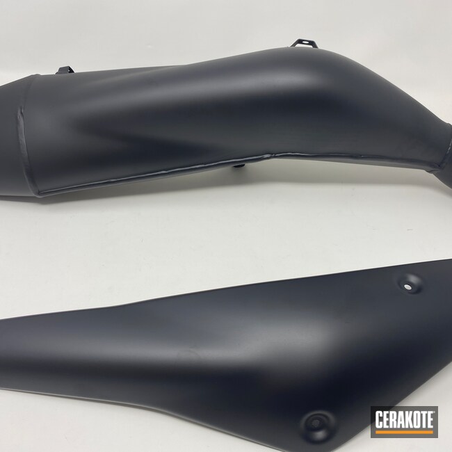 Cerakoted: Graphite Black H-146,Motorcycles,Motorcycle Parts,Motorcycle Exhaust,Automotive