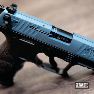 Cerakoted Blue Titanium Walther P22 Pistol