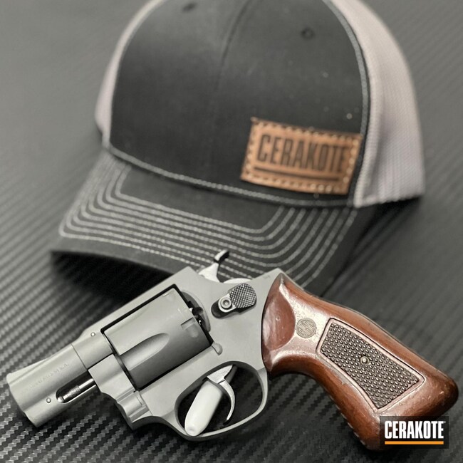 Cerakoted: S.H.O.T,SPRINGFIELD® GREY H-304,Gloss Black H-109,Smith & Wesson,Revolver,.38 S&W Special,.38