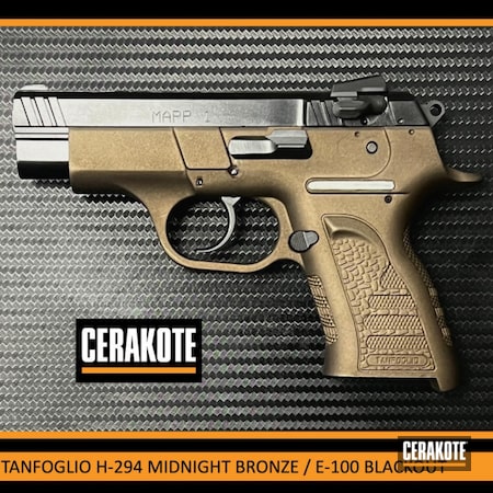 Powder Coating: Midnight Bronze H-294,BLACKOUT E-100,S.H.O.T,Pistol,tangfolio