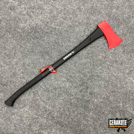 Powder Coating: Firefighter Tool,Firehouse,Axe,Firefighting,Firefighter,FIREHOUSE RED H-216,Fireman Axe