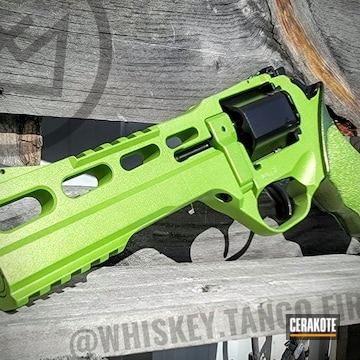 Cerakoted Zombie Green And Graphite Black Chiappa Rhino Revolver