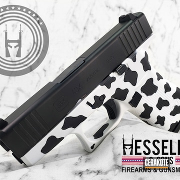 Cerakoted Tacticow Print Glock 43x In H-190, H-297 And E-290
