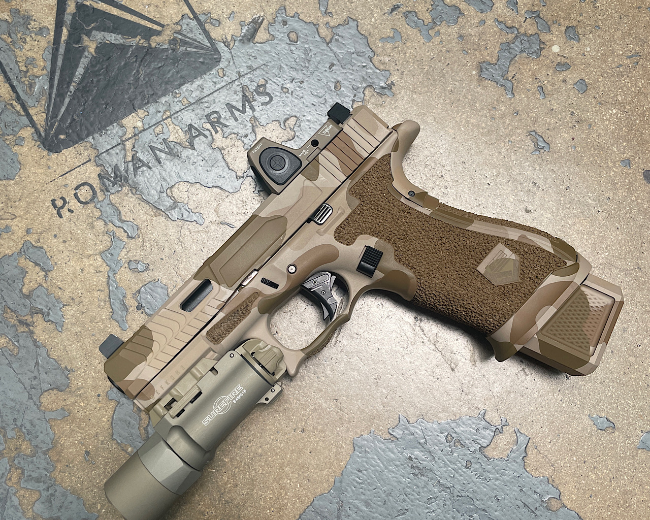 Cerakoted Desert Camo Glock | Cerakote