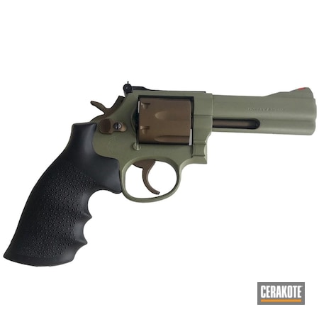 Powder Coating: Smith & Wesson,SW Model 19,S.H.O.T,Revolver,MAGPUL® O.D. GREEN H-232,Smith and Wesson Model 19,MAGPUL® FLAT DARK EARTH H-267