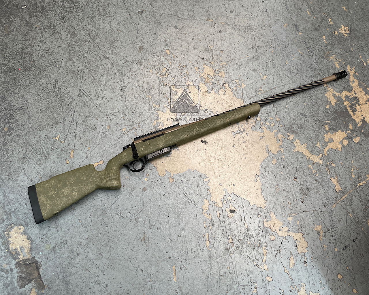 Textured Bolt Action Rifle Featuring a M17 Coyote Tan, Coyote Tan ...