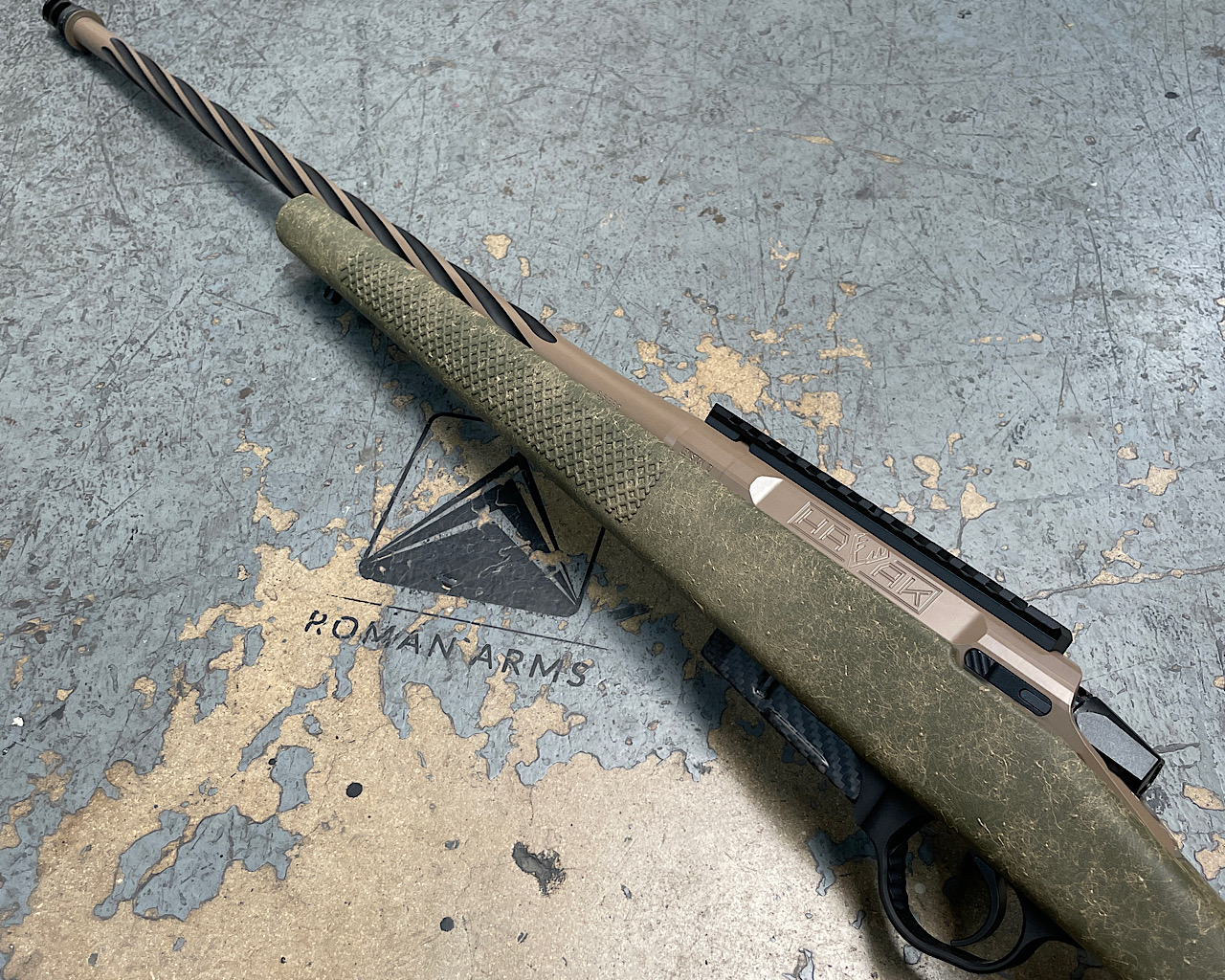 Textured Bolt Action Rifle Featuring a M17 Coyote Tan, Coyote Tan ...