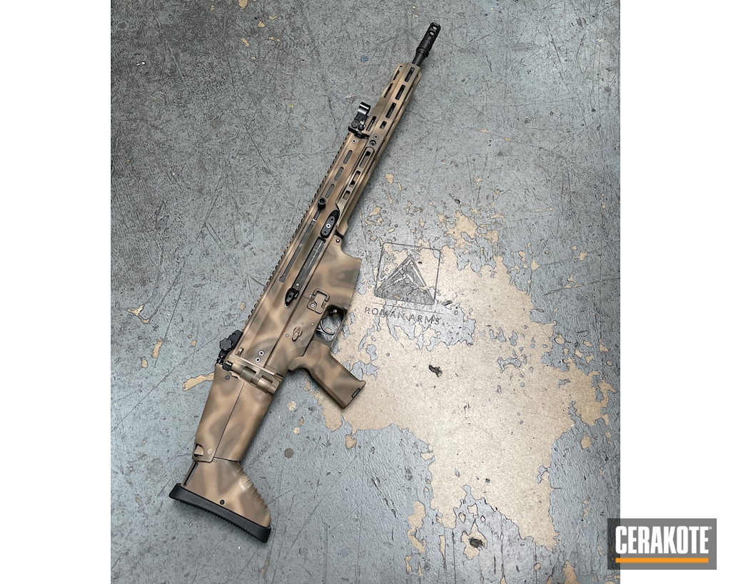 Cerakote Freehand Camo FN SCAR Cerakote