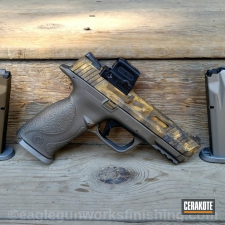 Powder Coating: Smith & Wesson M&P,Custom Milling,SMOKED BRONZE H-359,S.H.O.T,Gold H-122,.40 cal,Cobalt H-112,Tungsten H-237,Burnt Bronze H-148,Freehand Camo,Holosun