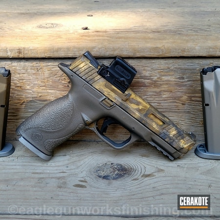 Powder Coating: Smith & Wesson M&P,Custom Milling,SMOKED BRONZE H-359,S.H.O.T,Gold H-122,.40 cal,Cobalt H-112,Tungsten H-237,Burnt Bronze H-148,Freehand Camo,Holosun