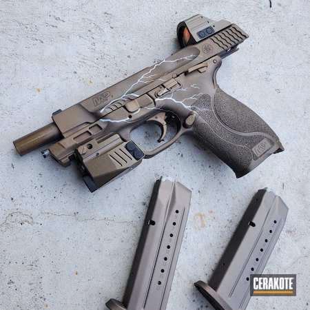 Powder Coating: Smith & Wesson,Burnt Bronze C-148,S.H.O.T,Lightning Bolt,Two-Color Fade,Daily Carry,Midnight Bronze H-294,Lightning,SMOKED BRONZE H-359,Handguns,Crushed Silver H-255,Pistol,POLAR BLUE H-326,Three Color Fade,Burnt Bronze H-148,Holosun