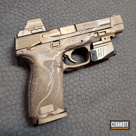Powder Coating: Smith & Wesson,Burnt Bronze C-148,S.H.O.T,Lightning Bolt,Two-Color Fade,Daily Carry,Midnight Bronze H-294,Lightning,SMOKED BRONZE H-359,Handguns,Crushed Silver H-255,Pistol,POLAR BLUE H-326,Three Color Fade,Burnt Bronze H-148,Holosun