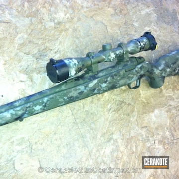 Cerakoted H-229 Sniper Green With H-146 Graphite Black And H-265 Flat Dark Earth