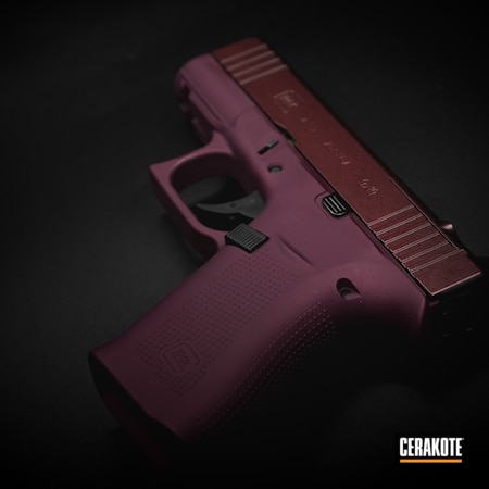 Powder Coating: Glock,S.H.O.T,Girls Gun,Cerakote FX BLAZE FX-101,Pistol,Armor Black H-190,Glock 43X,BLACK CHERRY H-319