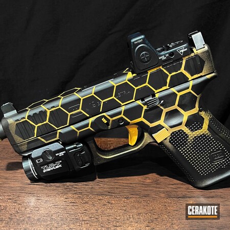 Powder Coating: Glock,Honeycomb,S.H.O.T,Gold H-122,Armor Black H-190