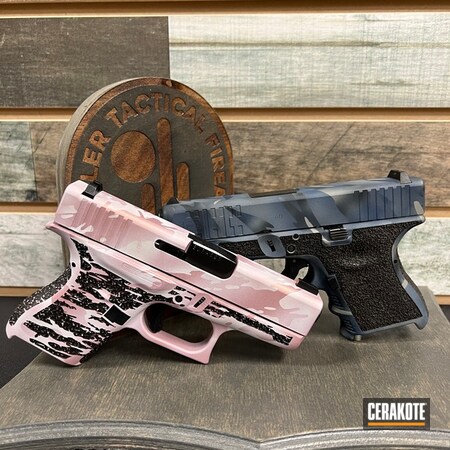 Powder Coating: Bright White H-140,Hidden White H-242,S.H.O.T,Custom Glock,PINK CHAMPAGNE H-311,Camo,Glock,His and Hers,Custom Camo,Pink Camo,Glock 43