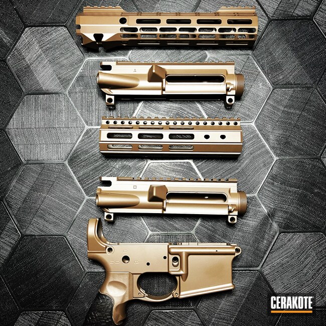 Cerakoted: S.H.O.T,Rifle,AR15 Builders Kit,AR Rifle,Chocolate Brown H-258