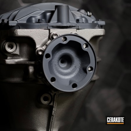 Powder Coating: rear differential,Sniper Grey C-239,Lexus,Automotive,Restoration,Gun Metal Grey C-219