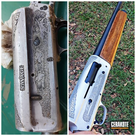 Powder Coating: Graphite Black H-146,Satin Aluminum H-151,Shotgun,S.H.O.T,Before and After,Restoration