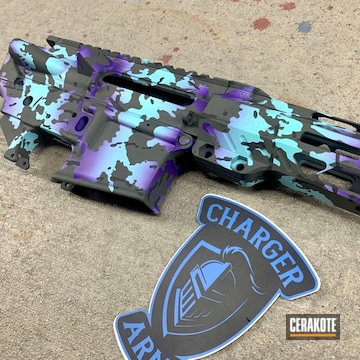 Charger Purple And Robin's Egg Blue Multicam