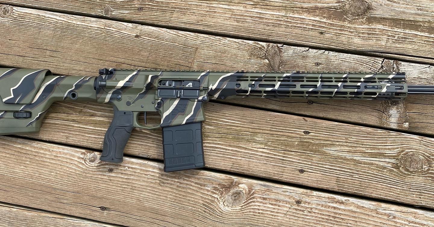 Custom shadow stripe camo | Cerakote