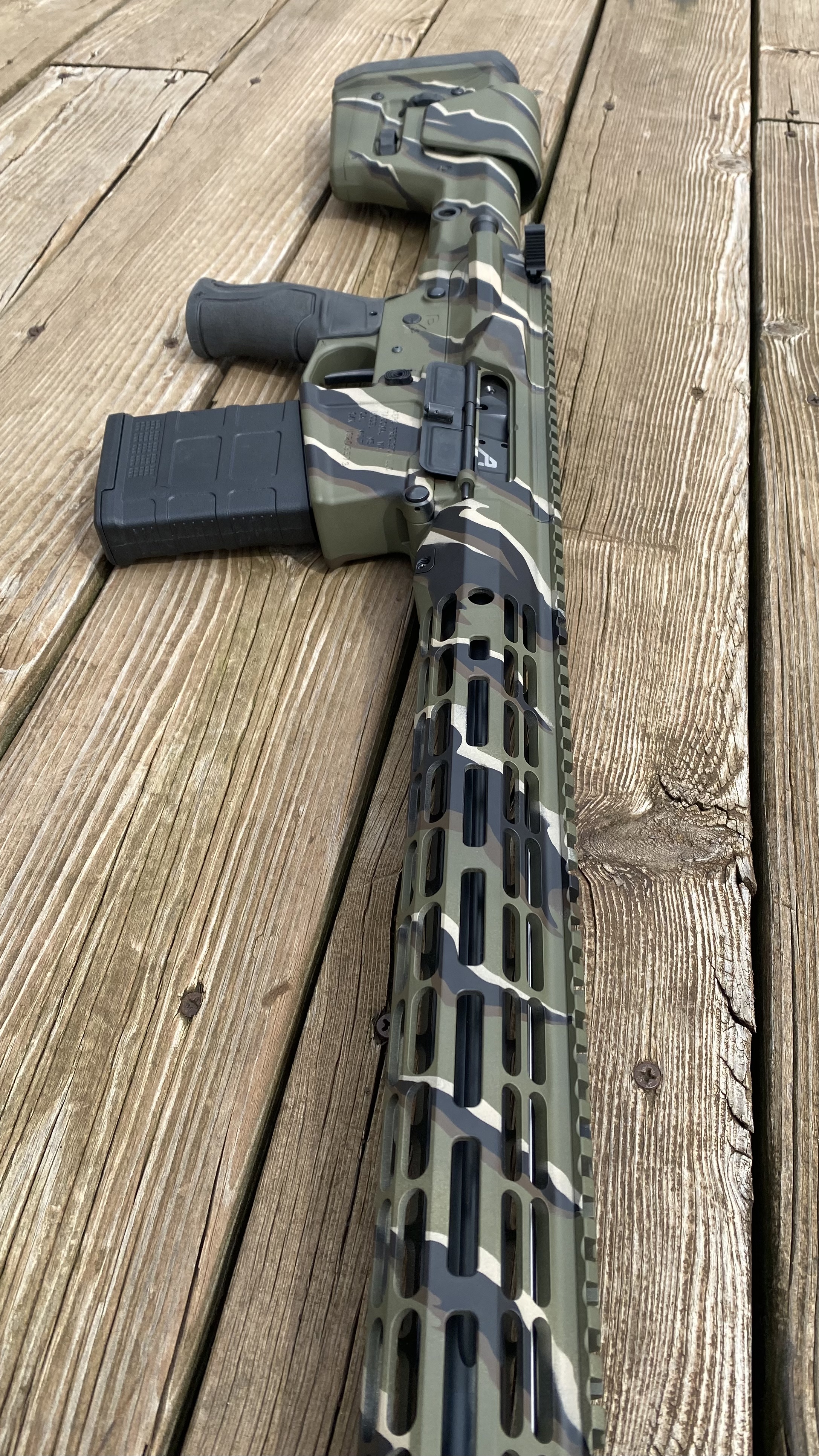 Custom shadow stripe camo | Cerakote