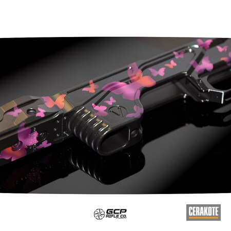 Powder Coating: S.H.O.T,Precision Rifle,Butterflies,girl,Chassis,Butterfly,FIRE  E-310,Armor Black H-190,Sniper,Prison Pink H-141,Sangria H-348,Custom Camo