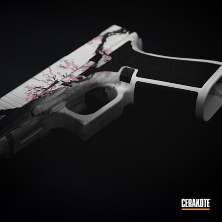 Powder Coating: S.H.O.T,Cherry Blossom,Bazooka Pink H-244,Flora,Watercolor,Japanese,Stormtrooper White H-297,Armor Black H-190,Glock,Flowers