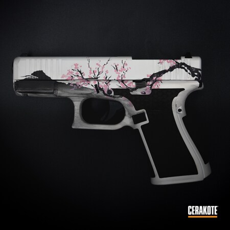 Powder Coating: S.H.O.T,Cherry Blossom,Bazooka Pink H-244,Flora,Watercolor,Japanese,Stormtrooper White H-297,Armor Black H-190,Glock,Flowers