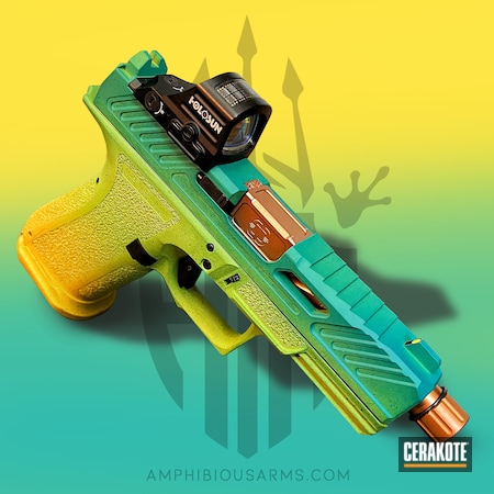 Powder Coating: Zombie Green H-168,S.H.O.T,SUNFLOWER H-317,Pistol,Mahi,Shadow Systems,Three Color Fade,Sky Blue H-169
