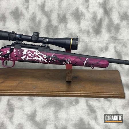 Powder Coating: Graphite Black H-146,Sangria H-348,S.H.O.T,Hunting Rifle,SIG™ PINK H-224,Stormtrooper White H-297,.308,Camo,Muddy Girl,Ruger,Ruger American Rifle