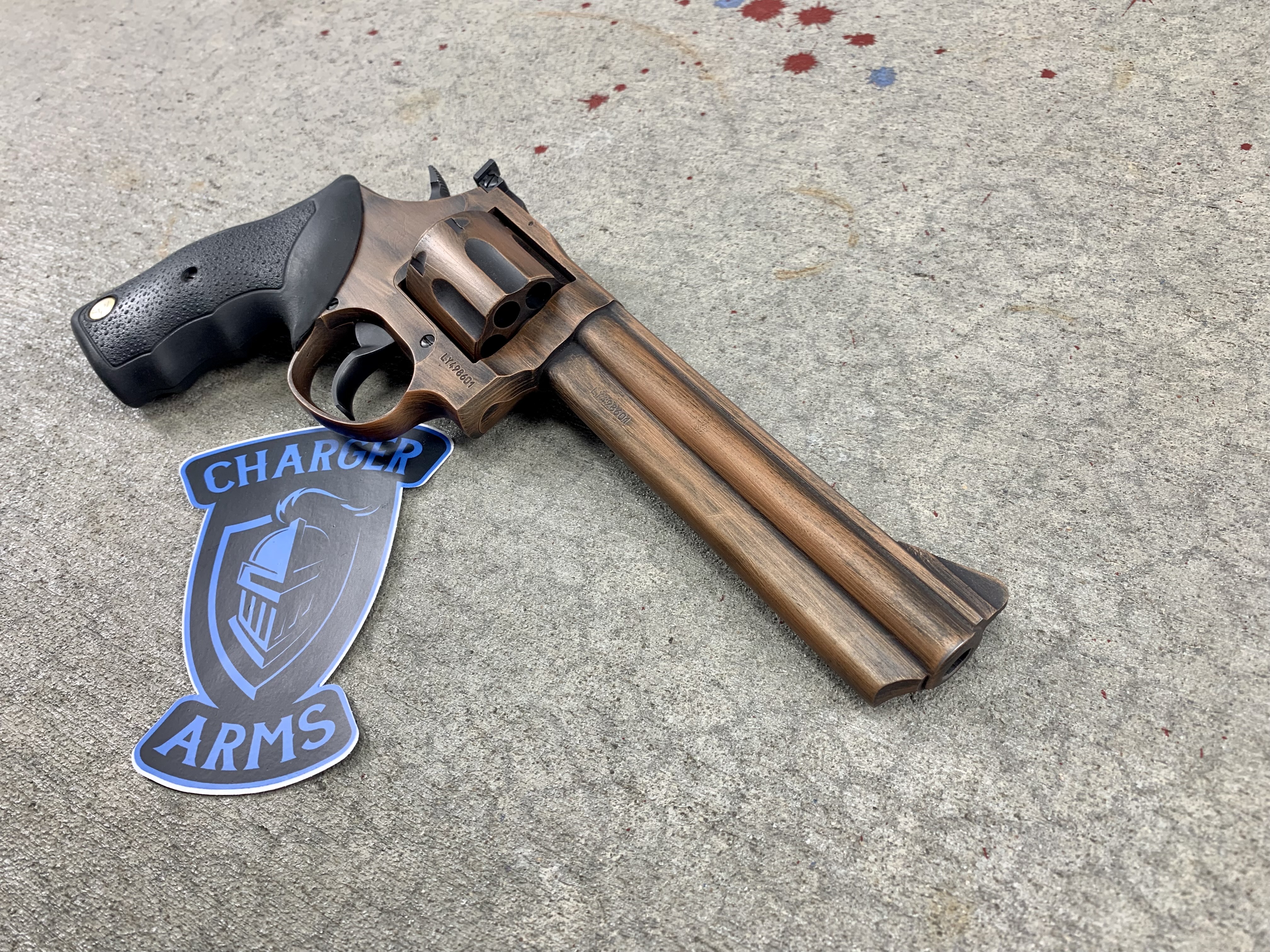 Copper Revolver Copper Battleworn Revolver | Cerakote