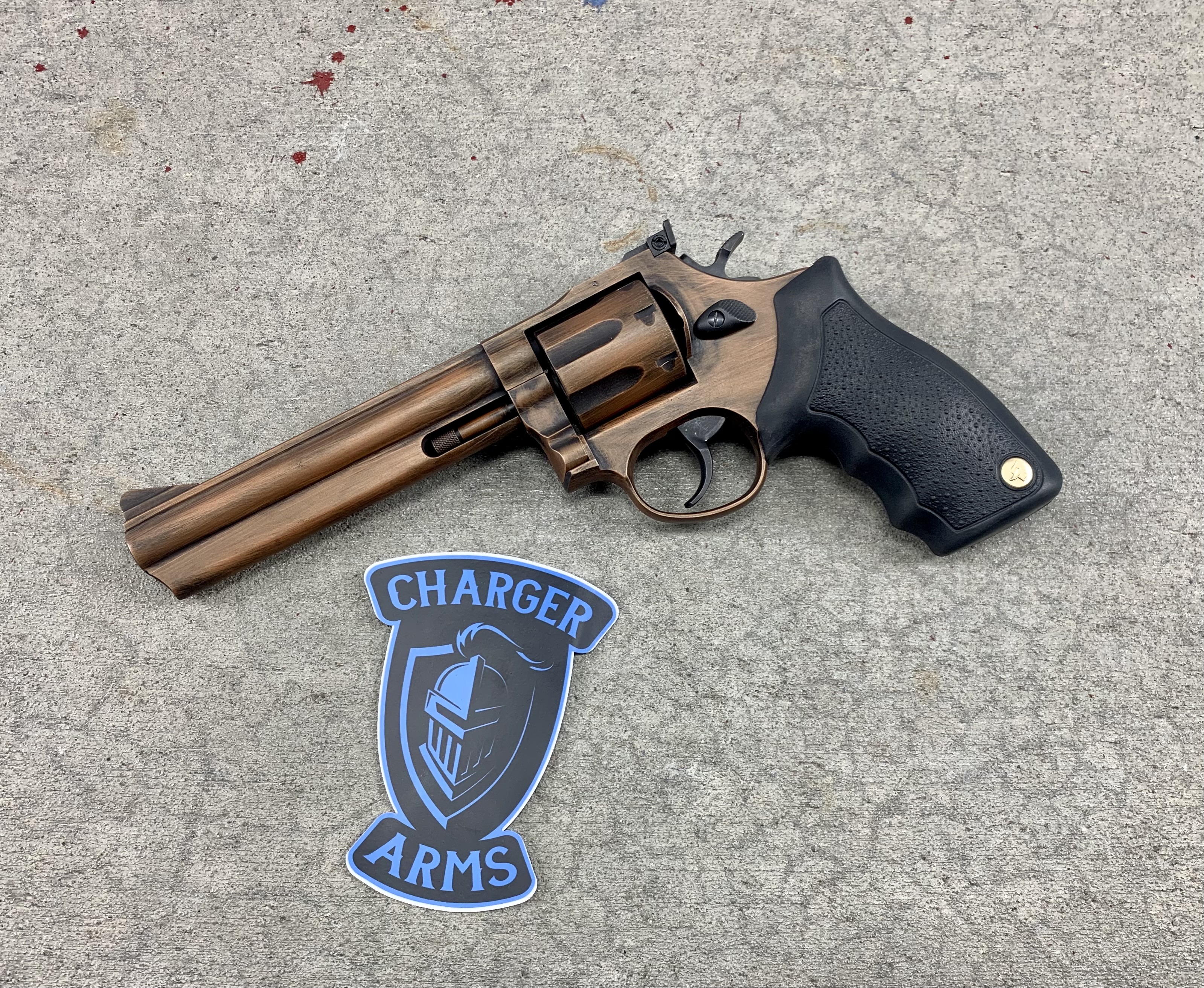 Copper Revolver Copper Battleworn Revolver | Cerakote
