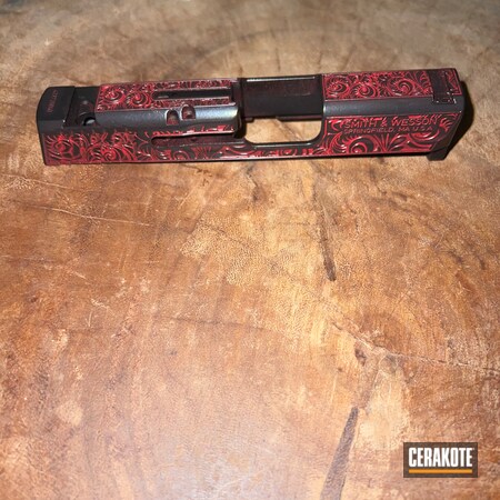 Powder Coating: Graphite Black H-146,Smith & Wesson,S.H.O.T,RUBY RED H-306,Pistol Slide