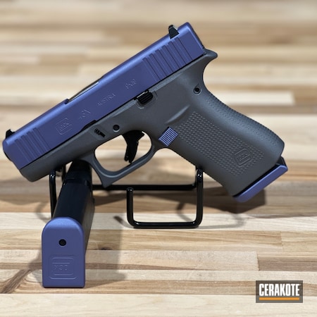 Powder Coating: Glock,CRUSHED ORCHID H-314,S.H.O.T,Glock 43X,Wisconsin,Tactical Grey H-227,43x