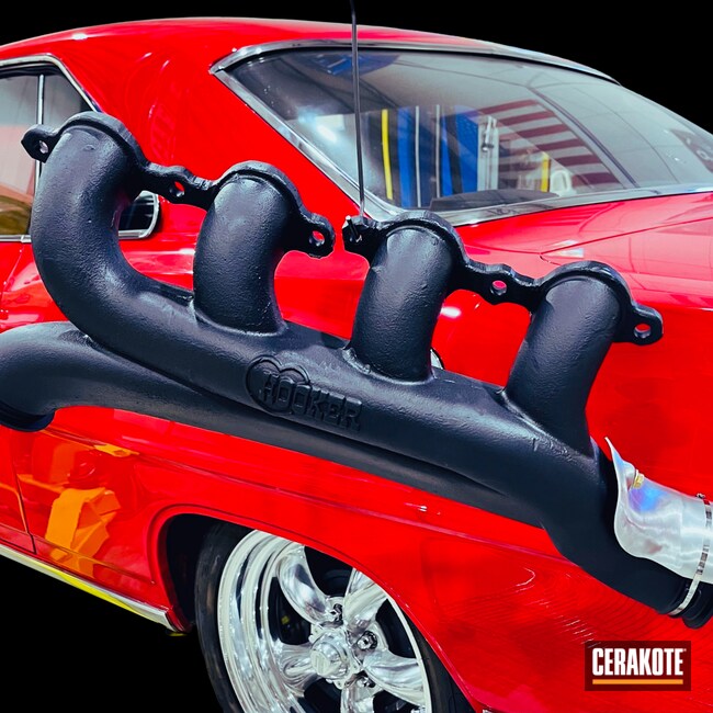 Cerakoted: Turbo Manifold,Hooker Headers,More Than Guns,Muscle Car,Automotive,CERAKOTE GLACIER BLACK C-7600